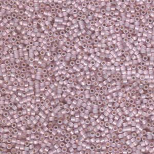 Miyuki Delica Beads 11/0 Silver Lined Pale Rose Opal