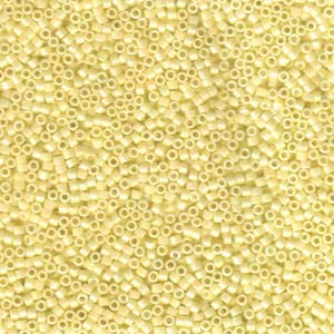 Miyuki Delica Beads 11/0 Opaque Pale Yellow AB