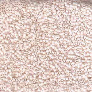 Miyuki Delica Beads 11/0 Matte Opaque Bisque White