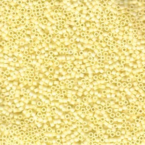 Miyuki Delica Beads 11/0 Matte Opaque Pale Yellow