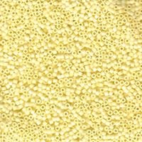 Miyuki Delica Beads 11/0 Matte Opaque Pale Yellow
