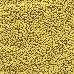 Miyuki Delica Beads 11/0 Matte Opaque Canary Yellow