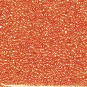 Miyuki Delica Beads 11/0 Opaque Orange AB