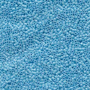 Miyuki Delica Beads 11/0 Opaque Lt Blue AB