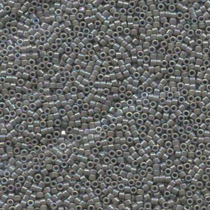 Miyuki Delica Beads 11/0 Opaque Gray AB