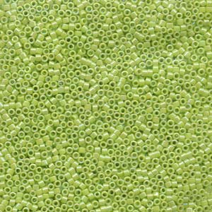 Miyuki Delica Beads 11/0 Opaque Chartreuse Green AB