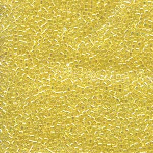 Miyuki Delica Beads 11/0 Transparent Yellow AB