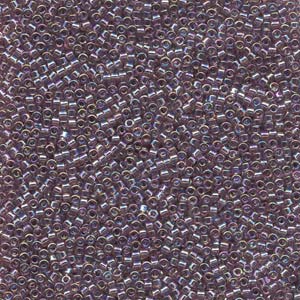 Miyuki Delica Beads 11/0 Transparent Lilac Purple AB