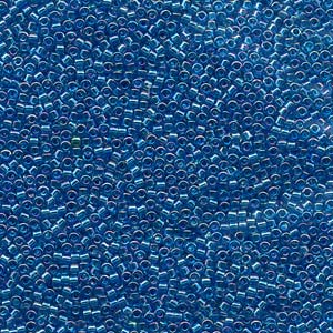 Miyuki Delica Beads 11/0 Transparent Aquamarine Blue AB