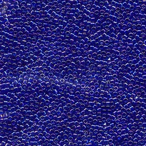 Miyuki Delica Beads 11/0 Transparent Sapphire Blue AB