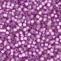 Miyuki Delica Beads 11/0 Semi-Matte Duracoat Silver Lined Lilac Purple