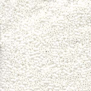 Miyuki Delica Beads 11/0 Matte Opaque White