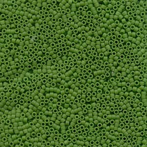 Miyuki Delica Beads 11/0 Matte Opaque Pea Green