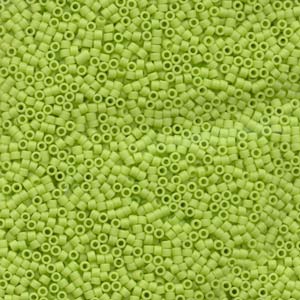 Miyuki Delica Beads 11/0 Matte Chartreuse Green