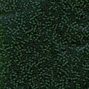Miyuki Delica Beads 11/0 Matte Transparent Forest Green