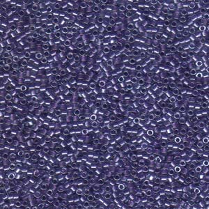 Miyuki Delica Beads 11/0 Sparkling Purple Lined Crystal