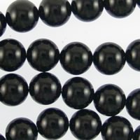 Black Onyx 9mm Round Beads -UBU