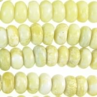 Lemon Jade 10mm Rondelle Beads -UBU