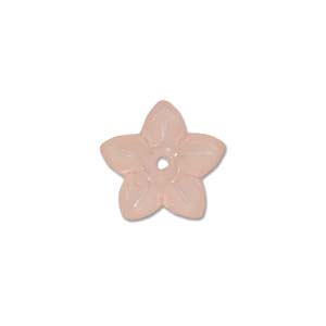 Lucite Star Flower Beads Coral