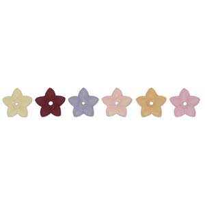 Lucite Star Flower Beads Mixture