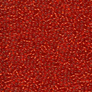 Miyuki Seed Beads 8/0 Silver-Lined Red