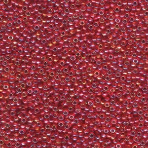 Miyuki Seed Beads 11/0 Silver-Lined Flame Red AB