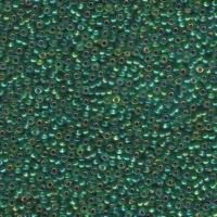Miyuki Seed Beads 8/0 Silver-Lined Green AB