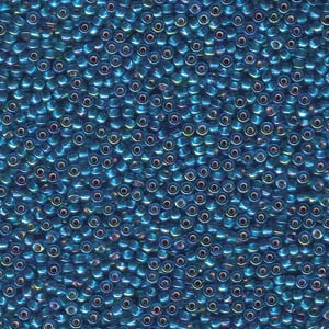 Miyuki Seed Beads 8/0 Silver-Lined Capri Blue AB