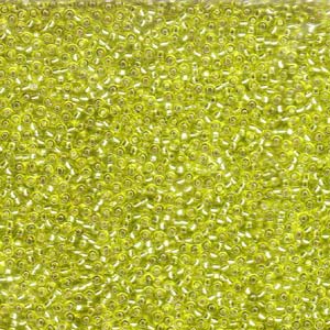 Miyuki Seed Beads 11/0 Silver Lined Chartreuse