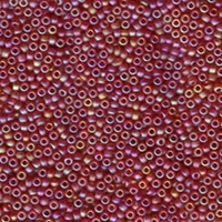 Miyuki Seed Beads 11/0 Matte Transparent Red AB