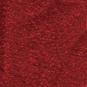 Miyuki Seed Beads 11/0 Semi-Matte Transparent Red
