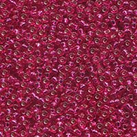 Miyuki Seed Beads 11/0 Silver Lined Transparent Raspberry