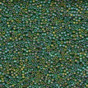 Miyuki Seed Beads 11/0 Matte Transparent Green AB