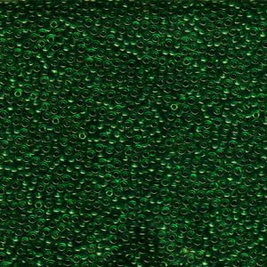 Miyuki Seed Beads 11/0 Matte Transparent Dark Green