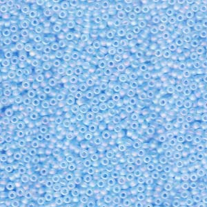 Miyuki Seed Beads 11/0 Matte Transparent Light Blue AB
