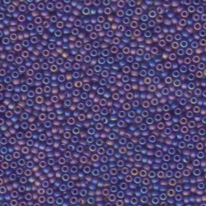 Miyuki Seed Beads 11/0 Matte Transparent Cobalt Blue AB