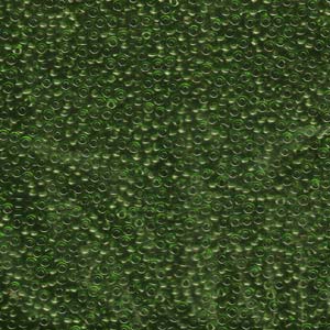 Miyuki Seed Beads 11/0 Transparent Olive Green