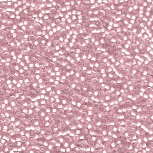 Miyuki Seed Beads 11/0 Semi-Matte Pale Pink Lined Crystal