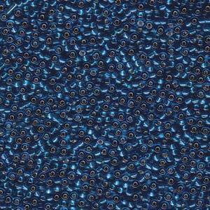 Miyuki Seed Beads 8/0 Silver-Lined Capri Blue
