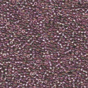 Miyuki Seed Beads 8/0 Transparent Dark Amethyst AB