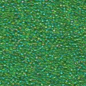 Miyuki Seed Beads 11/0 Transparent Light Green AB