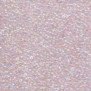 Miyuki Seed Beads 8/0 Transparent Pale Pink AB