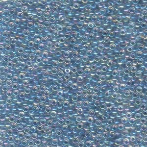 Miyuki Seed Beads 11/0 Light Blue Lined Crystal AB