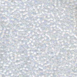 Miyuki Seed Beads 11/0 White Lined Crystal AB