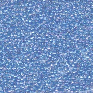 Miyuki Seed Beads 11/0 Transparent Light Sapphire Blue AB