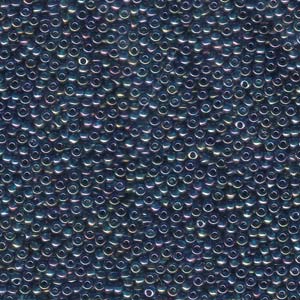 Miyuki Seed Beads 11/0 Montana Blue Gold Luster
