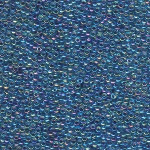 Miyuki Seed Beads 11/0 Blue Lined Aqua AB