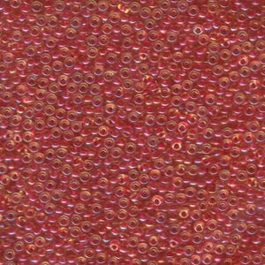Miyuki Seed Beads 11/0 Dark Pink Lined Amber