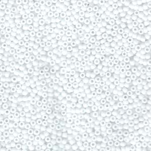 Miyuki Seed Beads 15/0 Matte Opaque White