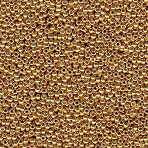 Miyuki Seed Beads 15/0 Duracoat Galvanized Gold